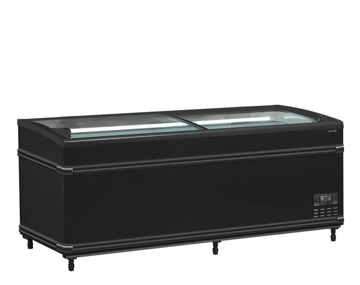 TEFCOLD Svart kyl-/frysbox stormarknad – SFI185B HC-CF VS 1