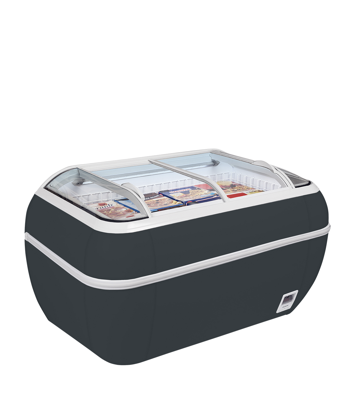 TEFCOLD Antracit frysbox stormarknad – TWIN HEAD A-F 1