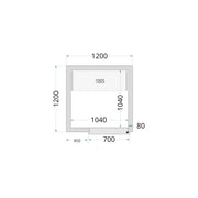 TEFCOLD Kylrumspaneler 80 mm – CR 120x120x220 1