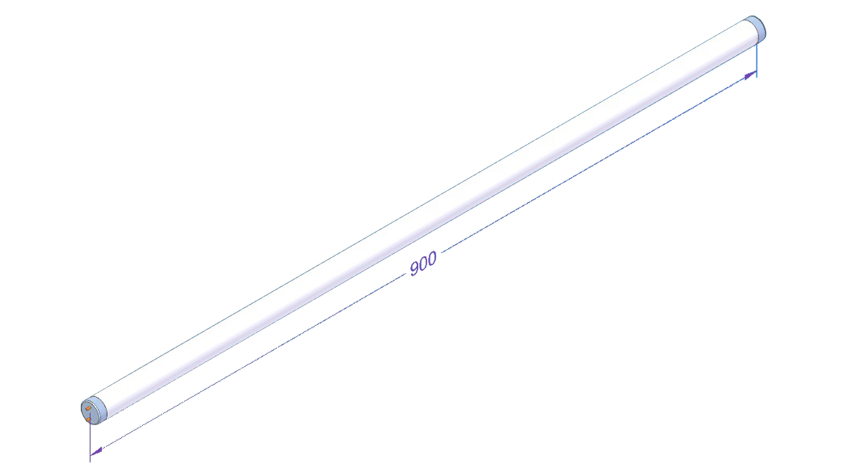 TEFCOLD T8 LED-rör 900 mm 7,9 W 2700–3000 K Kött – MUSCA / SOCA18790A / SOCB18782A 1
