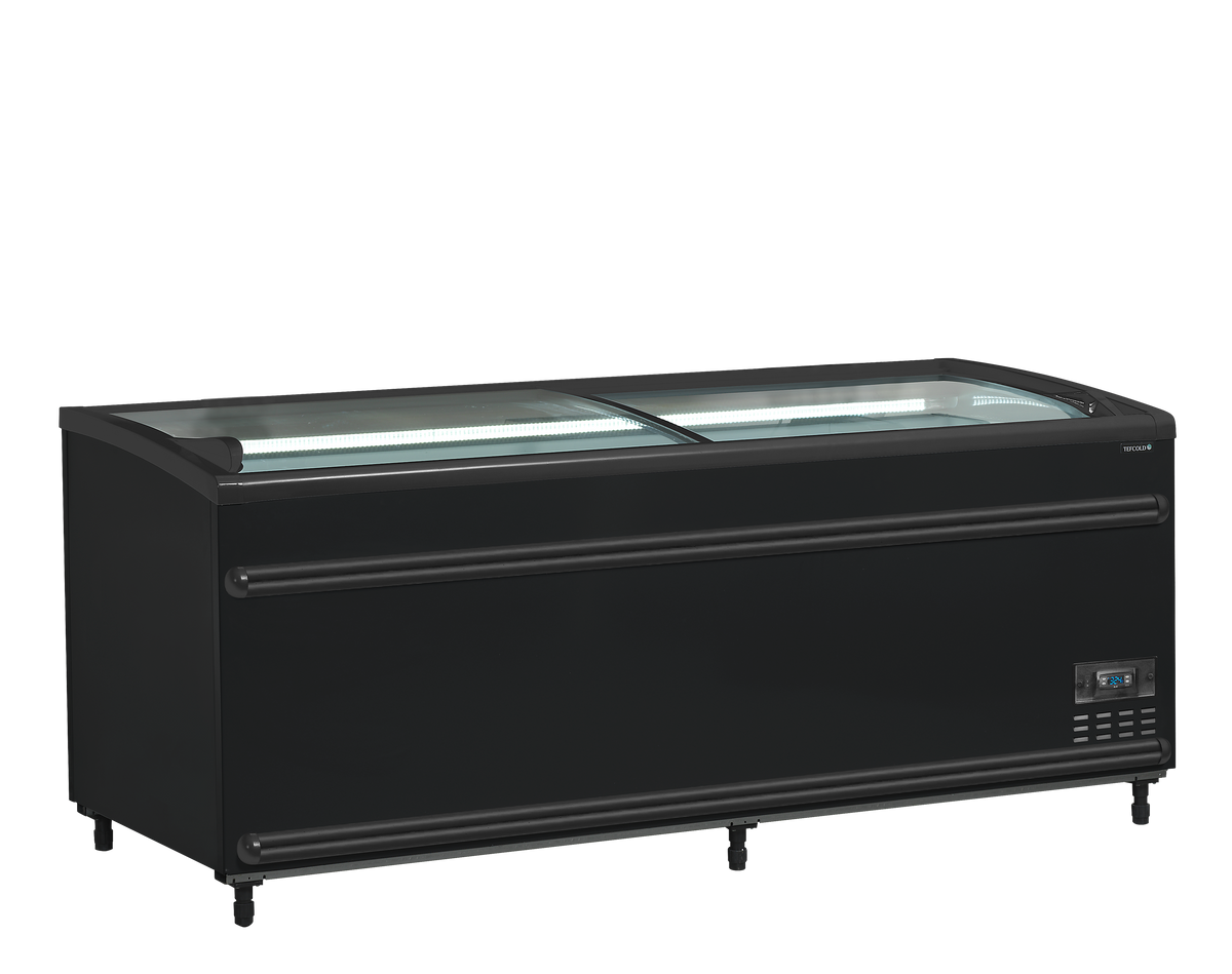 TEFCOLD Svart kyl-/frysbox stormarknad – SFI185B-CF VS 1