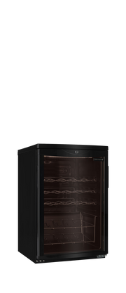 TEFCOLD Svart vinkylare under disk – SC85 BLACK 1