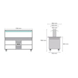Allthermo Salladsbuffé 1755 mm – KBS-150-A