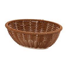 Patina Brödkorg oval Brun PP plast
