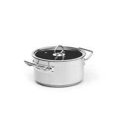 Patina Kittel, inkl glas lock, Belagd, non-stick / rostfri 3,0 L