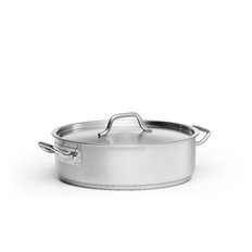 Patina Kittel, låg inkl lock, rostfri 11,0 L