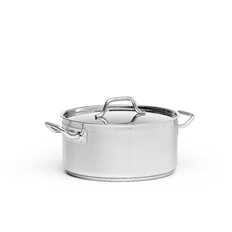 Patina Kittel, låg inkl lock, rostfri 12,9 L