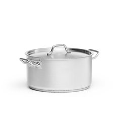 Patina Kittel, låg inkl lock, rostfri 19,0 L