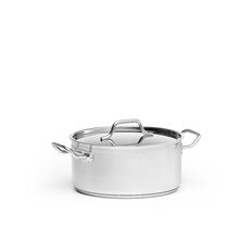 Patina Kittel, låg inkl lock, rostfri 8,0 L
