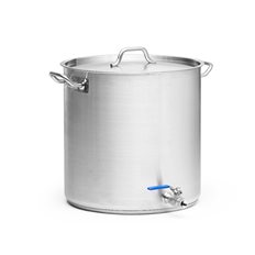 Patina Kittel med tappkran, inkl lock, rostfri 50 L