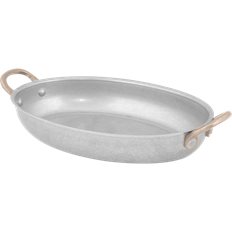 Patina Oval Antique fat med 2 mässings htg, 16,5x12,5, 35cl