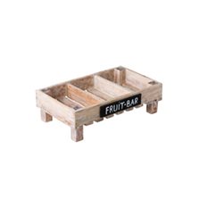 Patina Wooden Trälåda 3-fack 50x30x15cm