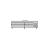 Allthermo Grillkylbänk 8 draglådor GN 1/1 150mm – GKB-240-A-6