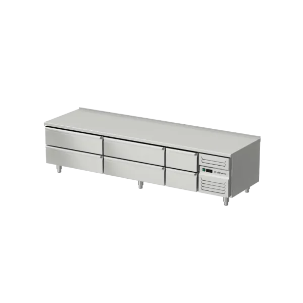 Allthermo Grillkylbänk 6 draglådor GN 1/1 150mm – GKB-240-A-4-2