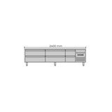 Allthermo Grillkylbänk 6 draglådor GN 1/1 150mm – GKB-240-A-4-2