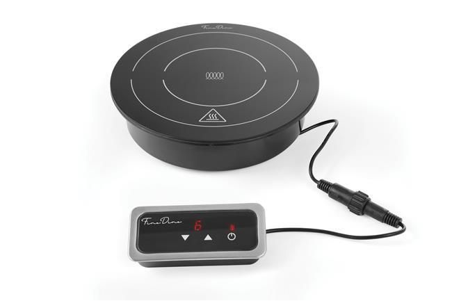 HENDI Induction hot tallrik, HENDI, svart, 230V/800W, ⌀245x(H)80mm