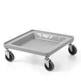 HENDI Cart för 500×500 mm universal racks, AmerBox, grey, Light grey, 500x500x(H)180mm