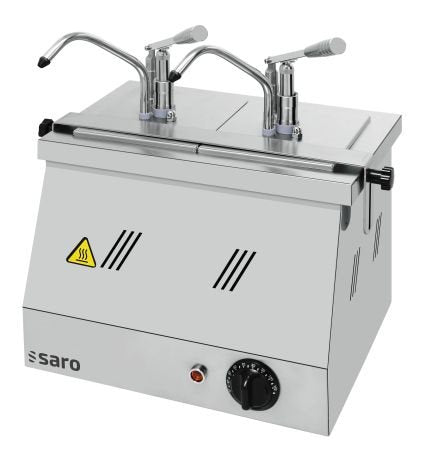 Saro Bain Marie 2 x 1/4 och 2 x 1/6 med pumpmunstycke modell BM-0216