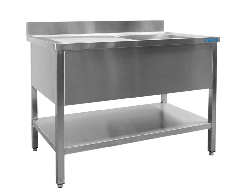 Saro diskbänk med 1 ho, centrerad – 700 mm djup, 700 mm