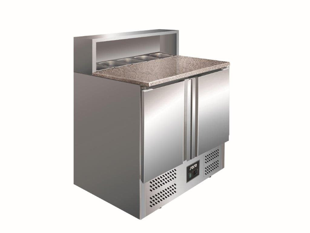 Saro Pizzakylbänk PS 900, 1/6 ränna, Granitskiva, 0,23kW