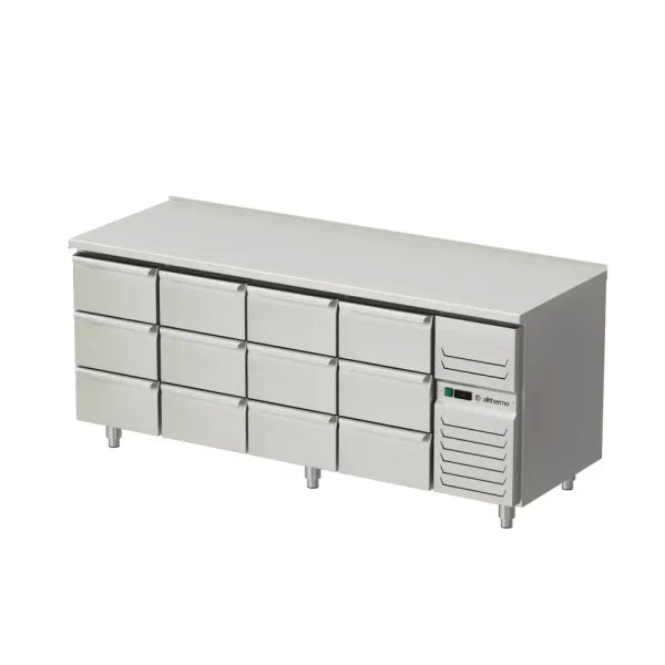 Allthermo kylbänk med 12 draglådor GN 1/1 – KHT-200-A