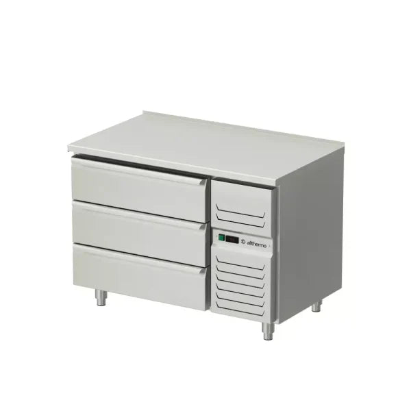 Allthermo kylbänk med 3 draglådor GN 1/1 – KHT-120-A