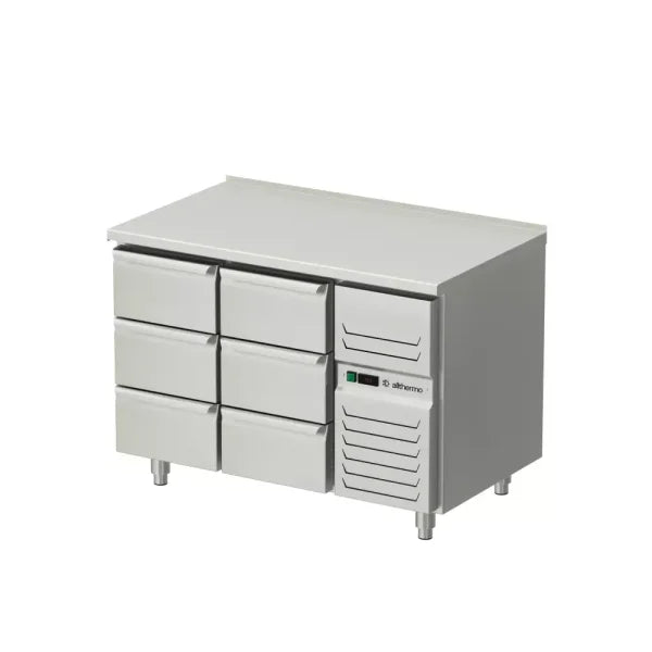 Allthermo kylbänk med 3 draglådor GN 1/1 – KHT-120-A-6