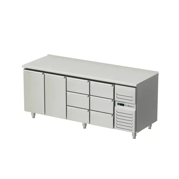 Allthermo Kylbänk med 2 dörrar och 6 draglådor – KHT2-200-A