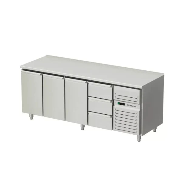 Allthermo Kylbänk med 3 dörrar och 3 draglådor – KHT2-210-A