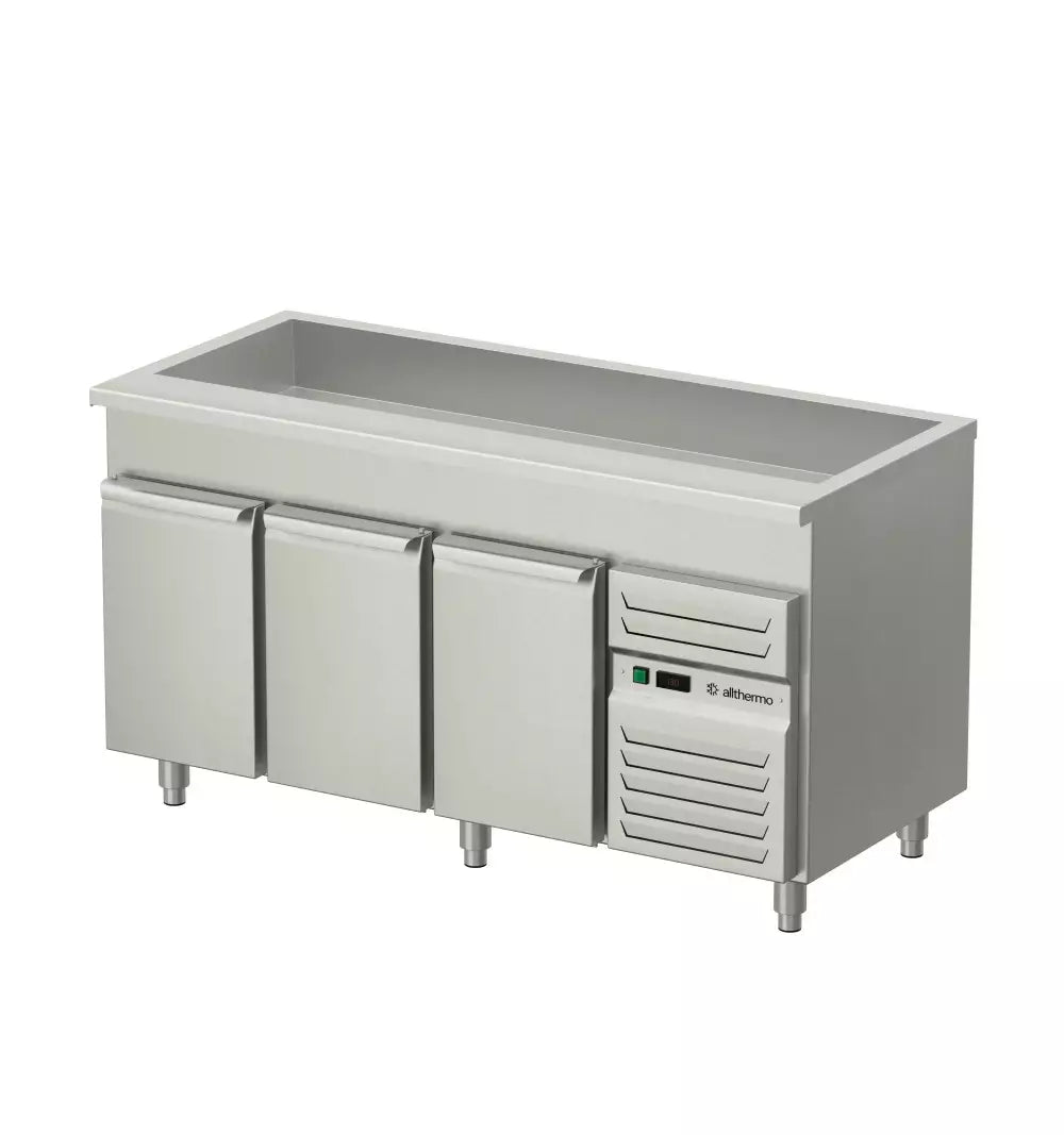 Allthermo salladkyl med helbrunn och 3 dörrar GN 1/1 i olika storlek – KBB-1