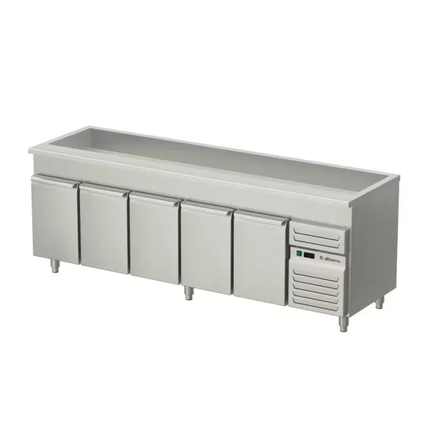 Allthermo salladkyl med helbrunn och 5 dörrar GN 1/1 i olika storlek – KBB-240-A-GN