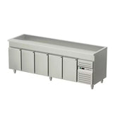 Allthermo salladkyl med helbrunn och 5 dörrar GN 1/1 i olika storlek – KBB-240-A-GN