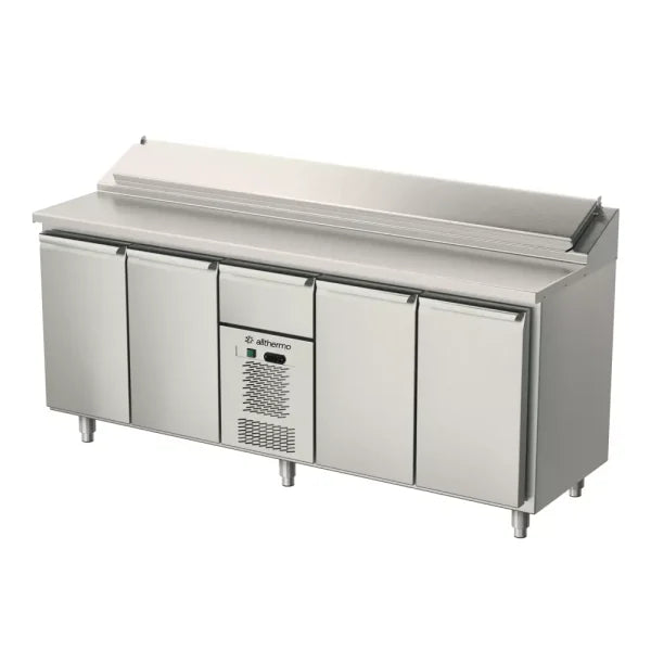 Allthermo Kallskänksbänk med 4 dörrar och 1 draglåda GN 1/1 – MKBK-2100-A