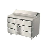 Allthermo Kallskänksbänk monoblock med 7 draglådor GN 1/1 – MKHK-1235-A