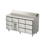 Allthermo Kallskänksbänk monoblock med 10 draglådor GN 1/1 – MKHK-1635-A