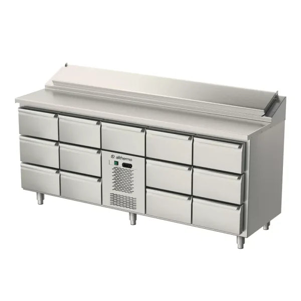 Allthermo Kallskänksbänk monoblock med 13 draglådor GN 1/1 – MKHK-2035-A
