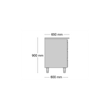 Allthermo kylbänk med 4 dörrar och 1 draglåda GN 1/1 – MKB-2100-P