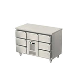 Allthermo Kylbänk monoblock med 7 draglådor GN 1/1 – MKHT-1235-P