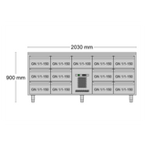 Allthermo Kylbänk monoblock med 13 draglådor GN 1/1 – MKHT-2035-P
