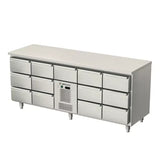 Allthermo Kylbänk monoblock med 13 draglådor GN 1/1 – MKHT-2035-P